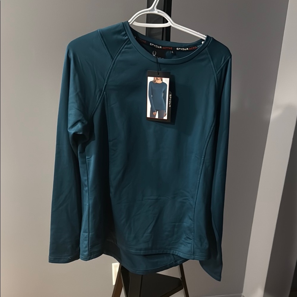 Spyder Teal Long Sleeve Women's Top